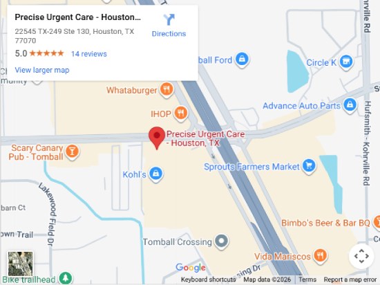 Directions From Your Location to Precise Urgent Care in Houston, TX